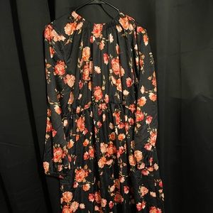 ASOS maternity floral silk dress